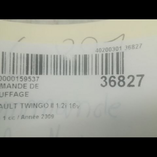 Commande de chauffage occasion RENAULT TWINGO II Phase 1 06-2007->11-2011 1.2i 16v 75ch 3