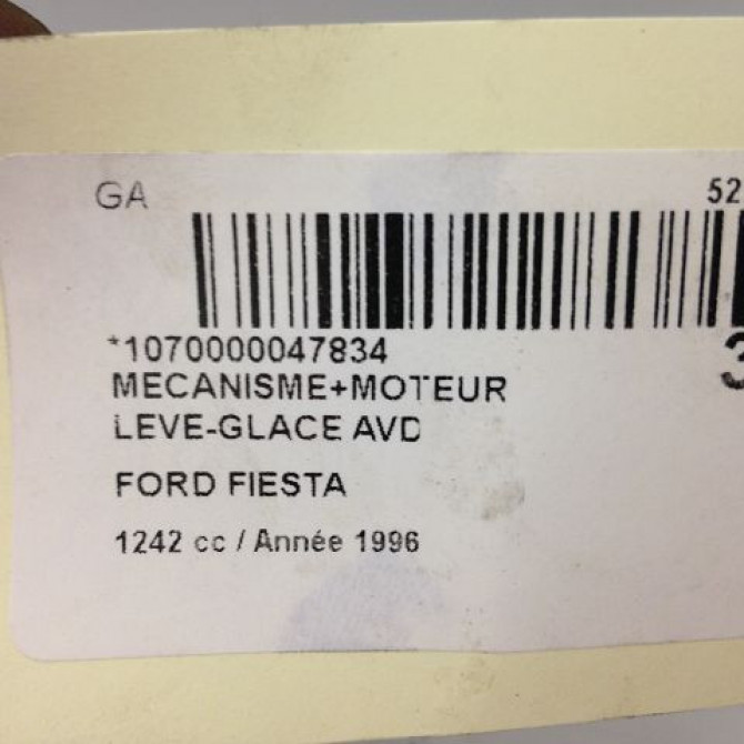 Mecanisme + moteur lève-glace avant droit occasion FORD FIESTA IV Phase 1 09-1995->09-1999 1.25i 1079233 5