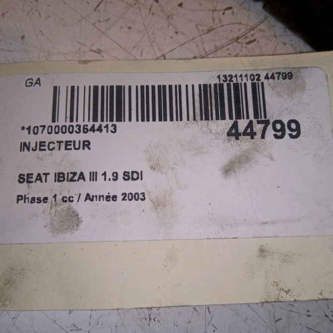 Injecteur occasion SEAT IBIZA III Phase 1 03-2002->03-2006 1.9 SDI 28130203F 4