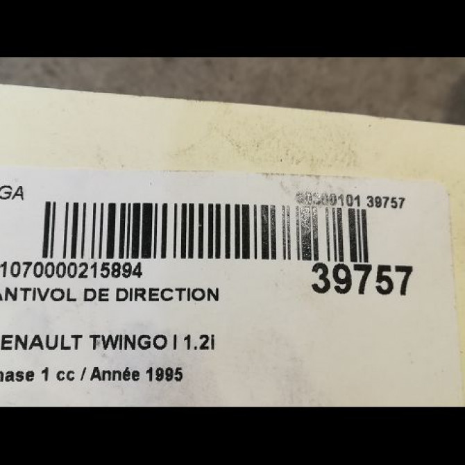 Antivol de direction occasion RENAULT TWINGO I Phase 1 04-1993->08-1998 1.2i 55ch 7701039959 2