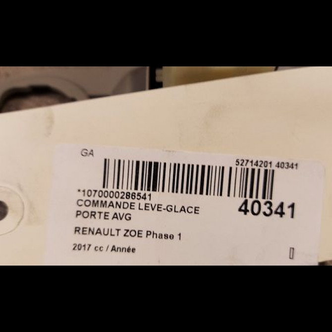 Commande lève-glace porte avant gauche occasion RENAULT ZOE Phase 1 10-2012->... 3