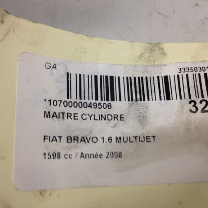 Maitre cylindre occasion FIAT BRAVO II BRAVO II Phase 1 2007-03-01->2011-12-31 1.6 DT MULTIJET 16v 105ch 77364611 4