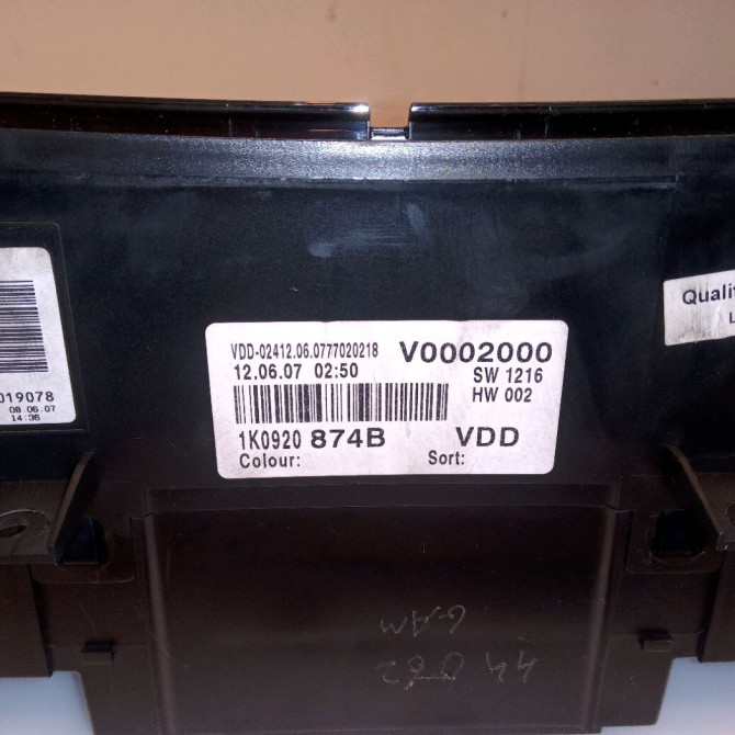 Compteur occasion VOLKSWAGEN GOLF PLUS Phase 1 03-2005->03-2009 1.9 TDI 105ch 1K0920874BXZ02 3