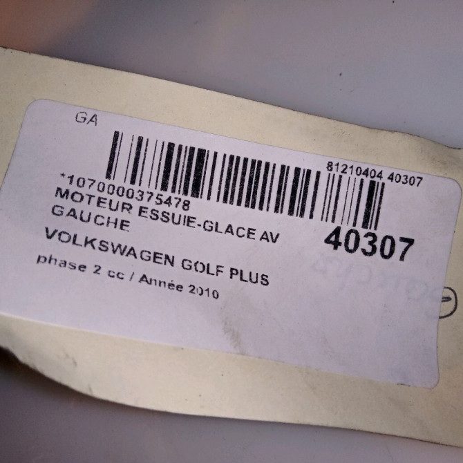 occasion VOLKSWAGEN GOLF PLUS Phase 1 04-1995->04-1999 1.6 TDI 105ch 4