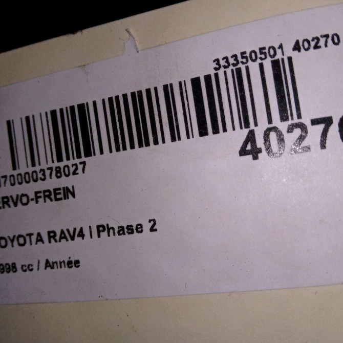 Servo-frein occasion TOYOTA RAV4 I Phase 2 11-1997->07-2000 4461042020 4
