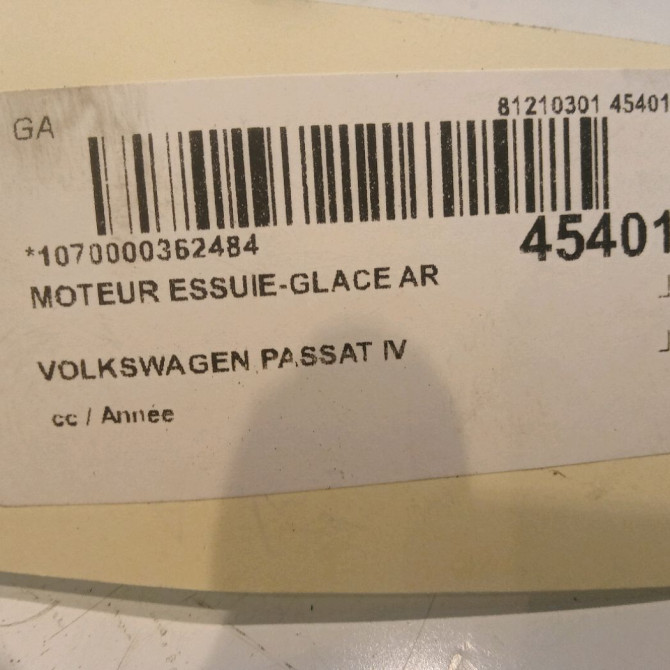 Moteur essuie-glace arrière occasion 4