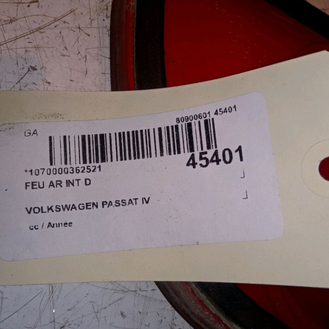 Feu arrière intérieur droit occasion 4