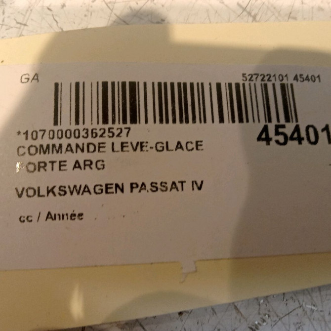 Commande leve-glace porte arrière gauche occasion 4