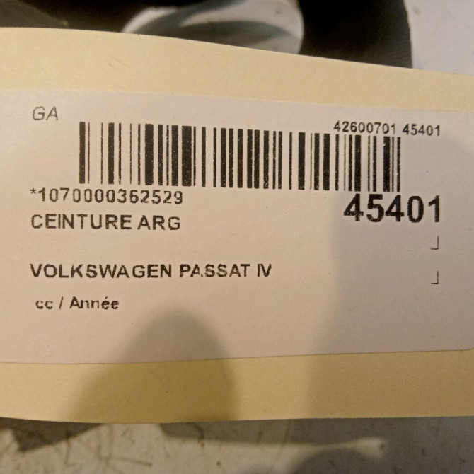 Ceinture arrière gauche occasion 3