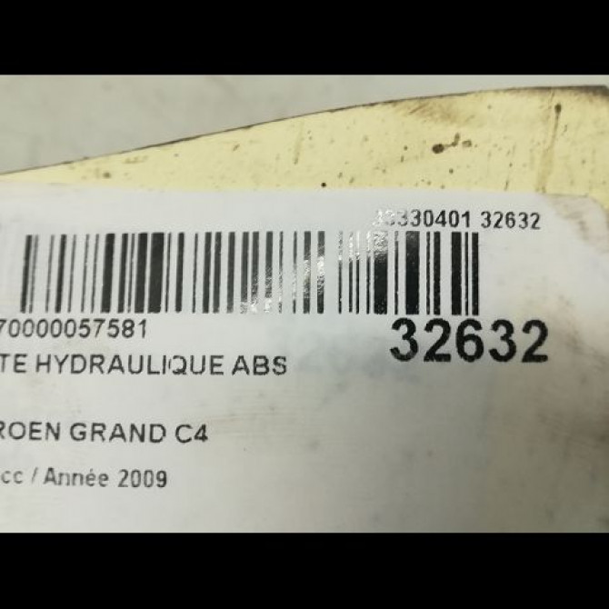 Unité hydraulique ABS occasion CITROEN C4 PICASSO I Phase 1 01-2007->10-2013 1.6 HDi 16v 110ch 4541EZ 4