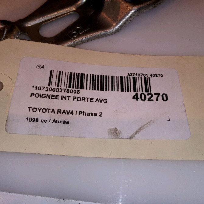 Poignee int porte avg occasion TOYOTA RAV4 I Phase 2 11-1997->07-2000 6920642020B1 4