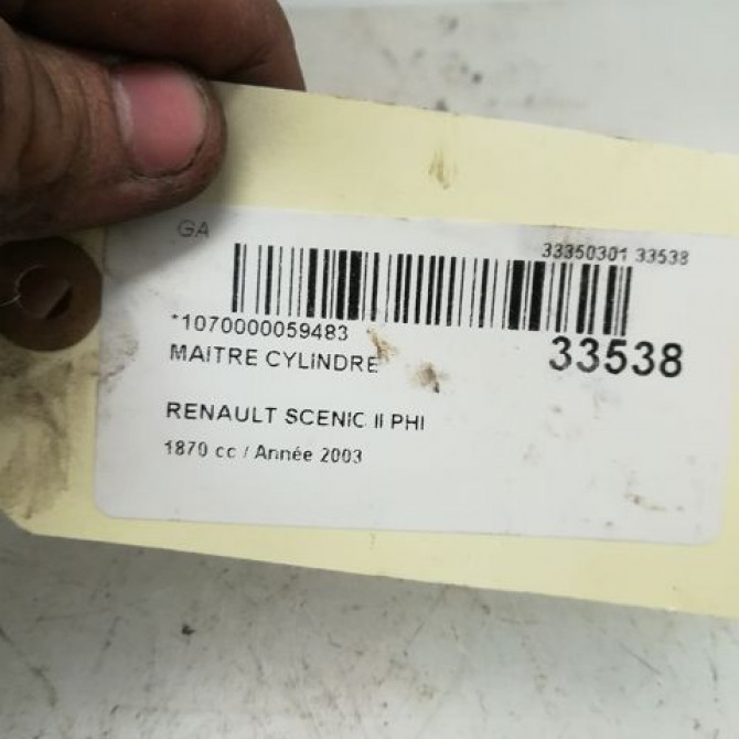 Maitre cylindre occasion RENAULT SCENIC II Phase 1 03-2004->09-2006 460119372R 5