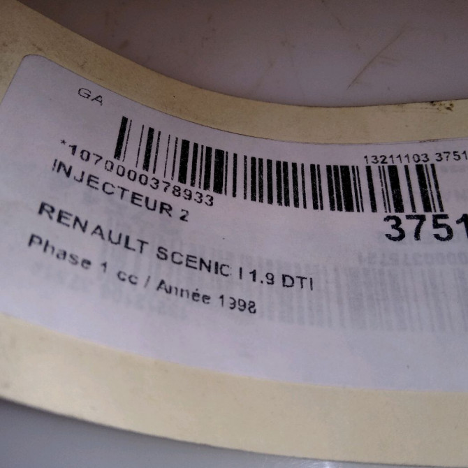 occasion RENAULT SCENIC I Phase 1 09-1996->08-1999 1.9 DTI 100ch 7700875036 3