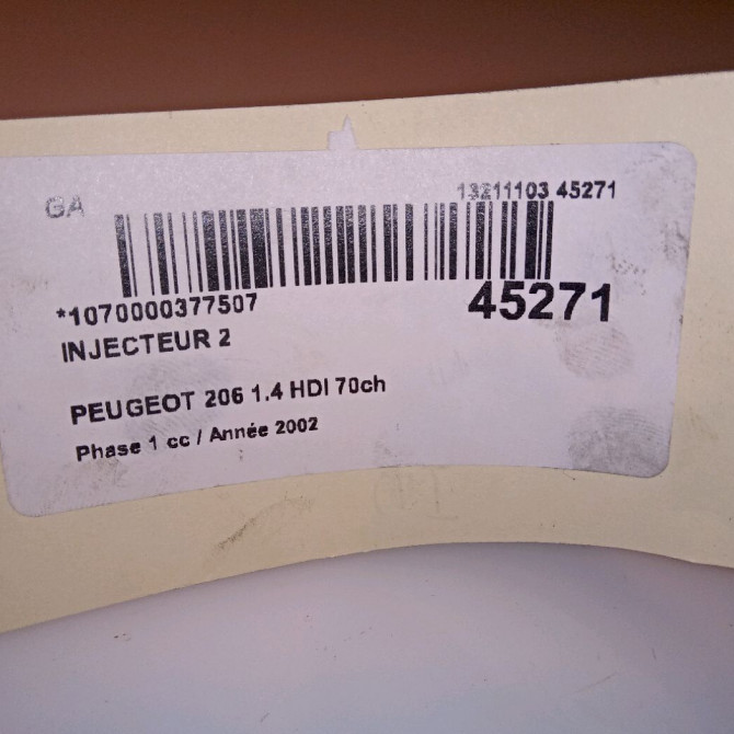 occasion PEUGEOT 206 Phase 1 09-1998->03-2009 1.4 HDI 70ch 1980A9 3