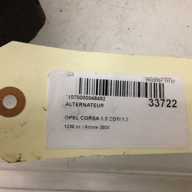 Alternateur occasion OPEL CORSA III Phase 2 08-2003->09-2006 1.3 CDTI 13243463 4