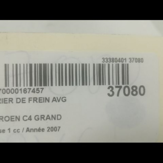 Etrier de frein avant gauche occasion CITROEN C4 GRAND PICASSO I Phase 1 10-2006->09-2013 1.6 HDI 110ch 4400T4 3