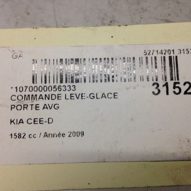 Commande lève-glace porte avant gauche occasion KIA CEE D II Phase 1 09-2012->... 935701H000EQ 4