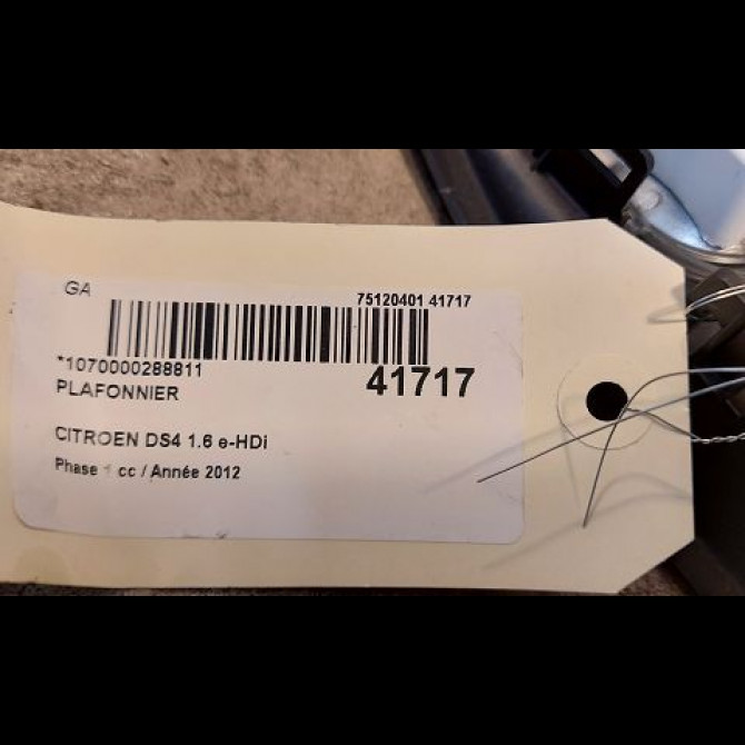 Plafonnier occasion CITROEN DS4 Phase 1 01-2011->03-2016 1.6 e-HDi 110ch 6362AW 3