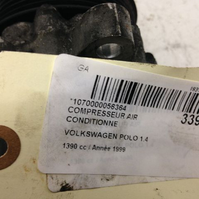 Compresseur air conditionne occasion VOLKSWAGEN POLO III Phase 1 10-1994->11-1999 1.4 6N0820803A 4