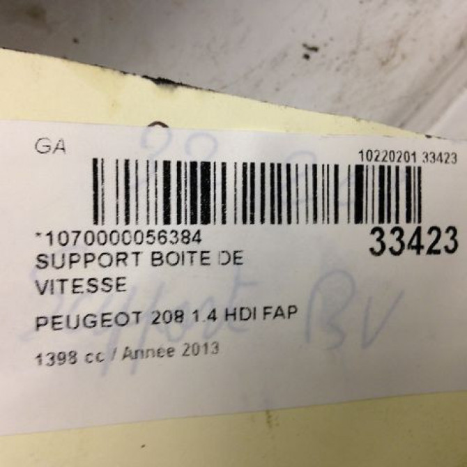 Support boite de vitesse occasion PEUGEOT 208 208 Phase 1 2012-03-01->2015-09-30 1.4 HDI 68ch 3