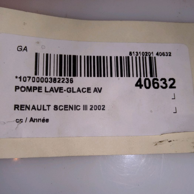 Pompe lave-glace avant occasion RENAULT SCENIC III 4