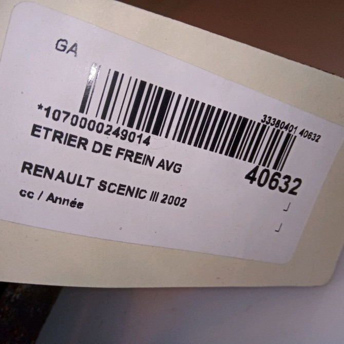 Etrier de frein avant gauche occasion RENAULT SCENIC III 4