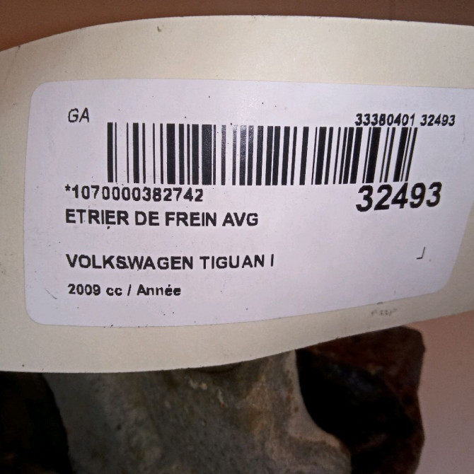 Etrier de frein avant gauche occasion VOLKSWAGEN TIGUAN I Phase 1 11-2007->04-2011 4