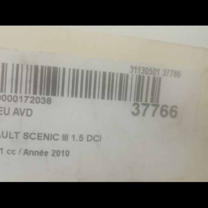 Moyeu avd occasion RENAULT SCENIC III Phase 1 04-2009->11-2011 1.5 DCI 105ch 402108022R 3