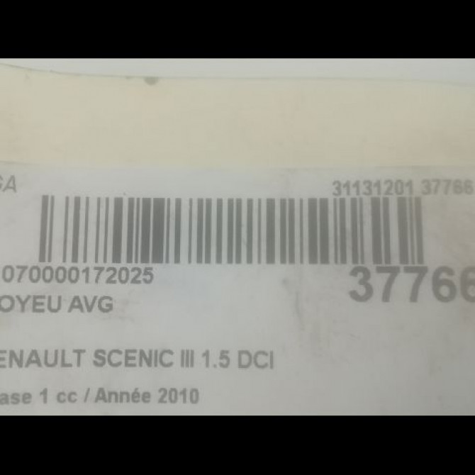 Moyeu avg occasion RENAULT SCENIC III Phase 1 04-2009->11-2011 1.5 DCI 105ch 402108022R 3