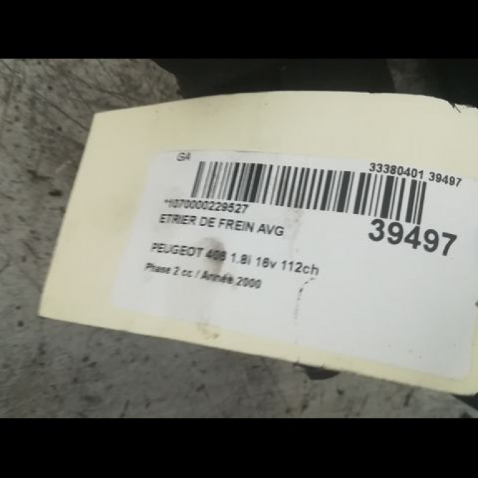 Etrier de frein avant gauche occasion PEUGEOT 406 Phase 2 04-1999->04-2004 1.8i 16v 112ch 4401A0 3