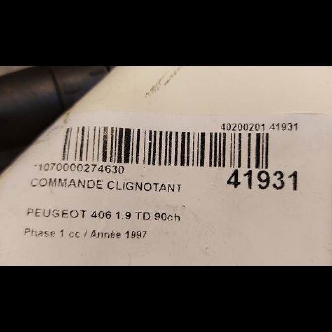 Commande clignotant occasion PEUGEOT 406 Phase 1 10-1995->04-1999 1.9 TD 90ch 625367 3