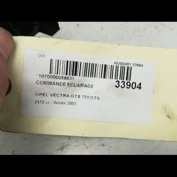 Commande eclairage occasion OPEL VECTRA III Phase 1 06-2002->10-2005 2.2 DTI 16v 125ch 24454627 4