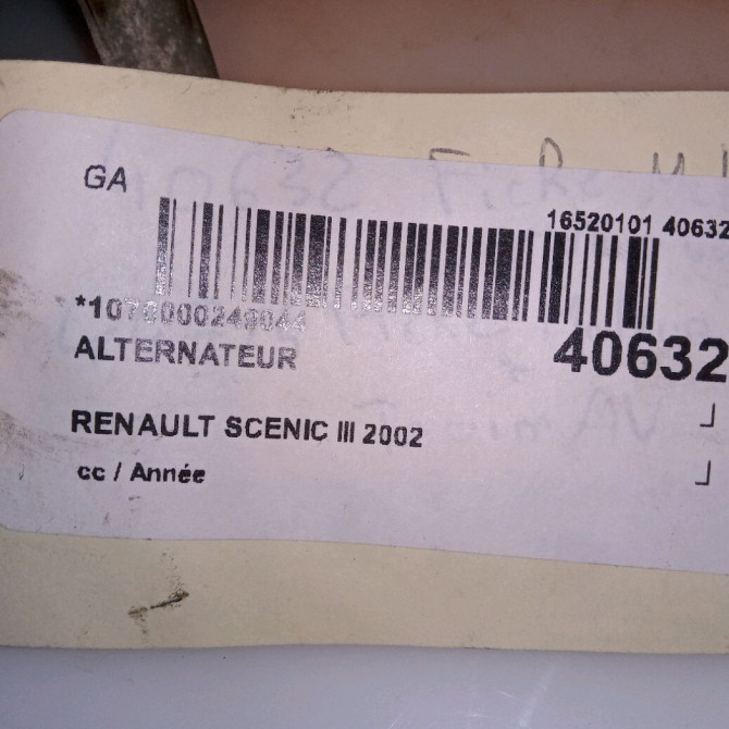 Alternateur occasion RENAULT SCENIC III 4