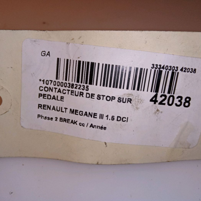 occasion RENAULT MEGANE III Phase 2 BREAK 01-2012->06-2014 1.6 DCI 130ch 3