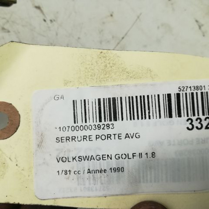 Serrure porte avg occasion VOLKSWAGEN GOLF II Phase 1 01-1984->06-1992 4