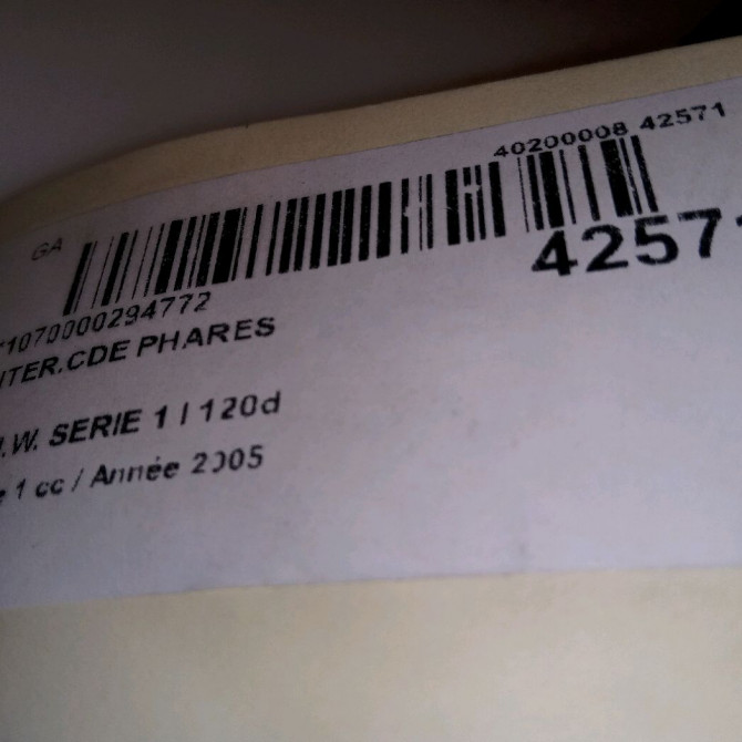 Interrupteur commande de phares occasion B.M.W. SERIE 1 I Phase 1 05-2004->12-2006 120d 4