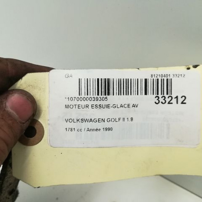 Moteur essuie-glace avant occasion VOLKSWAGEN GOLF II Phase 1 01-1984->06-1992 5