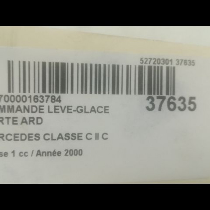 Commande leve-glace porte arrière droite occasion MERCEDES CLASSE C II Phase 1 05-2000->03-2004 C 200 CDi 20382002107167 3