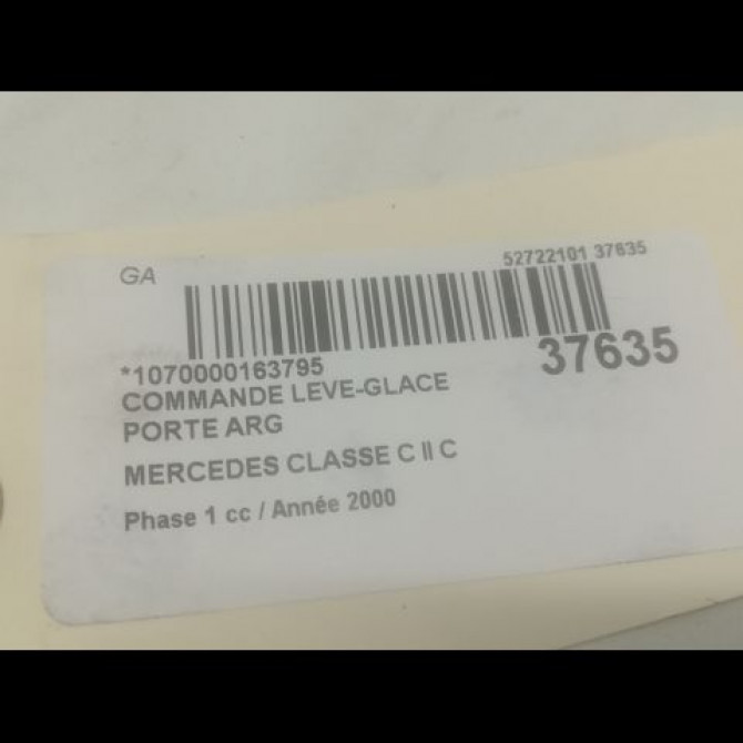 Commande leve-glace porte arrière gauche occasion MERCEDES CLASSE C II Phase 1 05-2000->03-2004 C 200 CDi 20382002107167 3