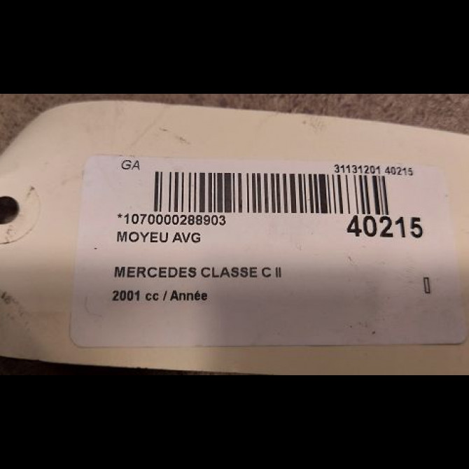 Moyeu avg occasion MERCEDES CLASSE C II Phase 1 05-2000->03-2004 2033300051 3