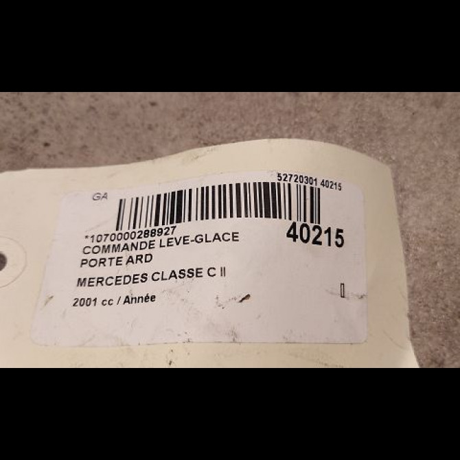 Commande leve-glace porte arrière droite occasion MERCEDES CLASSE C II Phase 1 05-2000->03-2004 20382002107167 3