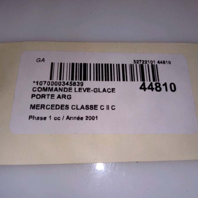Commande leve-glace porte arrière gauche occasion MERCEDES CLASSE C II Phase 1 05-2000->03-2004 C 220 CDI 20382002107167 4