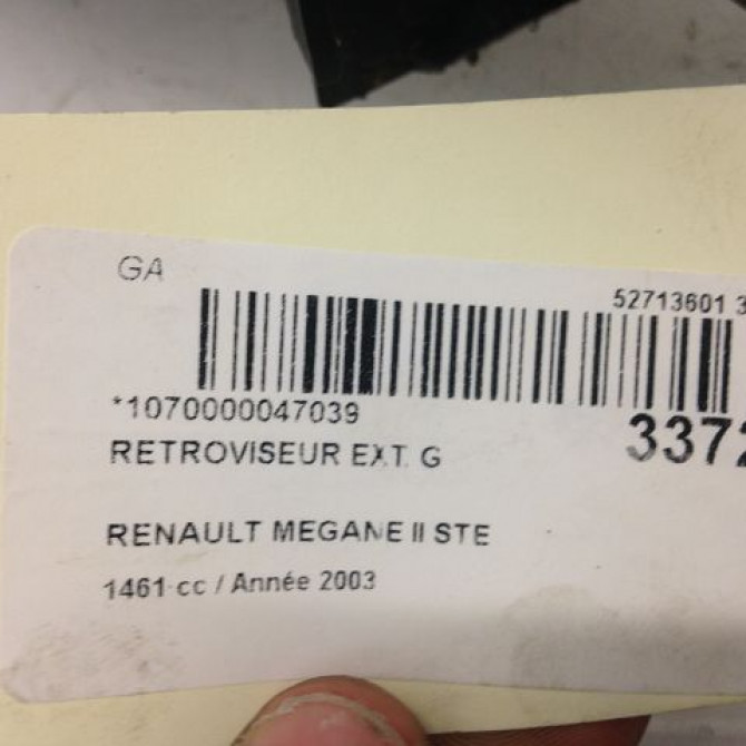 Retroviseur exterieur gauche occasion RENAULT MEGANE II Phase 1 09-2003->12-2005 1.5 DCI 80ch 7701054685 4