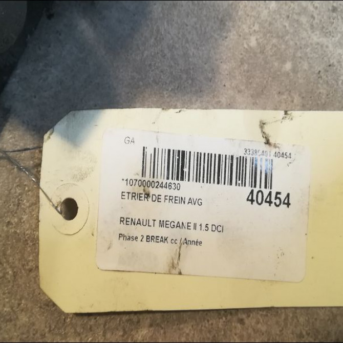 Etrier de frein avant gauche occasion RENAULT MEGANE II Phase 2 BREAK 01-2006->06-2009 1.5 DCI 105ch 7701065266 4