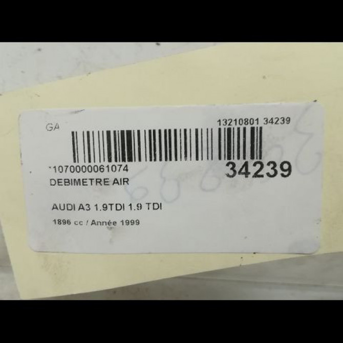 Debimetre air occasion AUDI A3 I Phase 1 09-1996->10-2000 38906461C 5