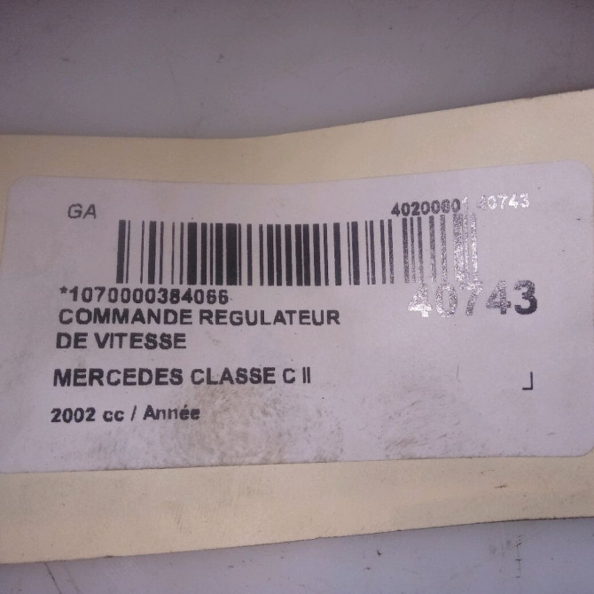 Commande regulateur de vitesse occasion MERCEDES CLASSE C II Phase 1 05-2000->03-2004 4