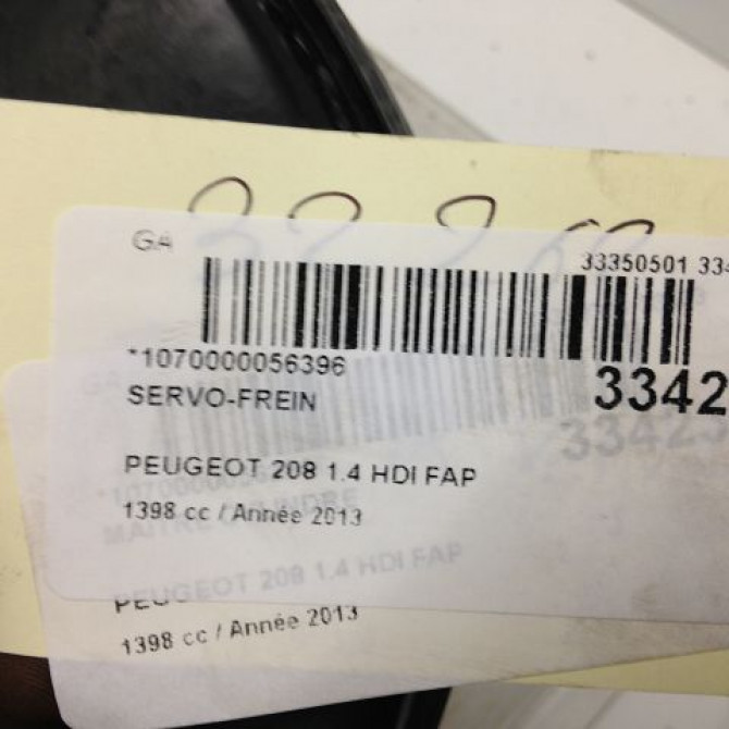 Servo-frein occasion PEUGEOT 208 208 Phase 1 2012-03-01->2015-09-30 1.4 HDI 68ch 1609894980 3