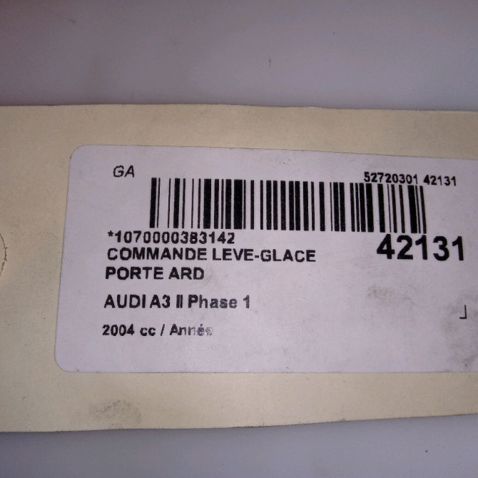 Commande leve-glace porte arrière droite occasion AUDI A3 II Phase 1 06-2003->06-2008 4F0959855A5PR 3