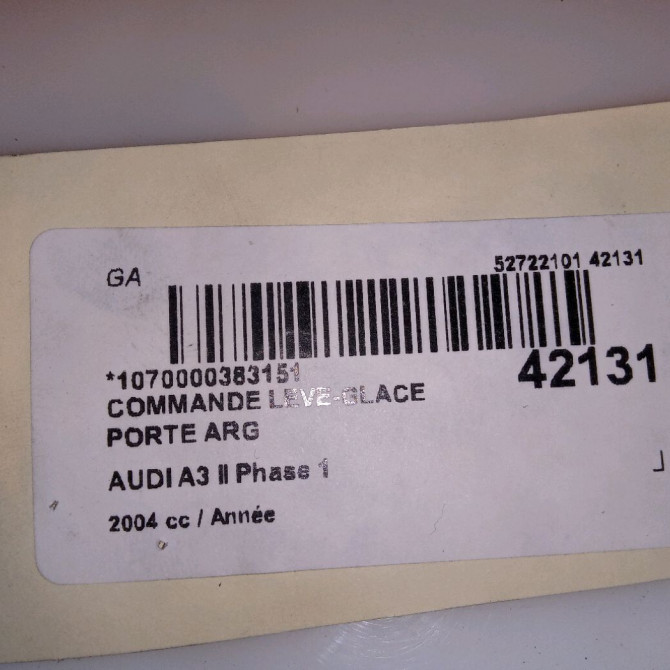 Commande leve-glace porte arrière gauche occasion AUDI A3 II Phase 1 06-2003->06-2008 4F0959855A5PR 3