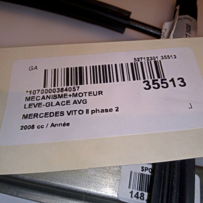 Mecanisme+moteur leve-glace avg occasion MERCEDES VITO II phase 2 09-2010->... 4
